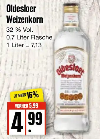 Edeka Frischemarkt Oldesloer Weizenkorn 0,7L Angebot