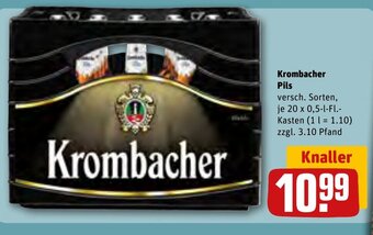 REWE Krombacher Pils 20 x 0,5 l Fl. Angebot