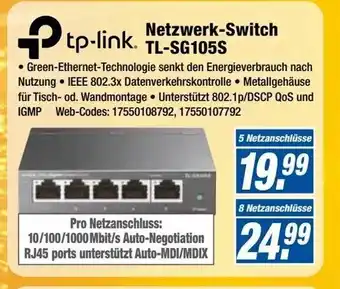 Expert Klein TP Link Netzwerk Switch TL-SG105S Angebot