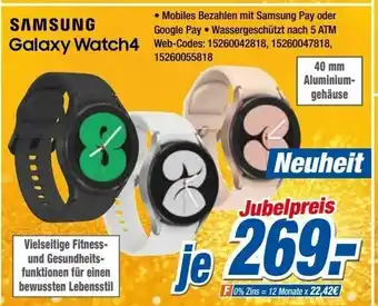 Expert Klein Samsung Galaxy Watch4 Angebot