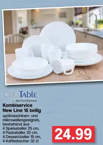 Famila Nord West CreaTable Kombiservice New Line 16 teilig Angebot