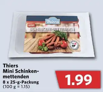 Combi Thiers Mini Schinken mettenden 8 x 25 Angebot