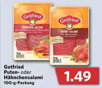 Combi Gutfried Puten oder Hähnchensalami 100g Angebot