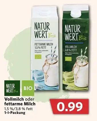 Combi Vollmilch oder fettarme Milch 1l Angebot