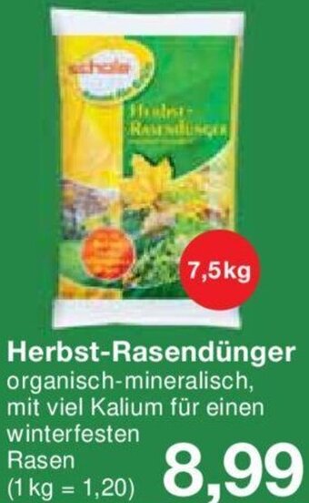 Jawoll Schola Herbst-Rasendünger 7,5kg Angebot