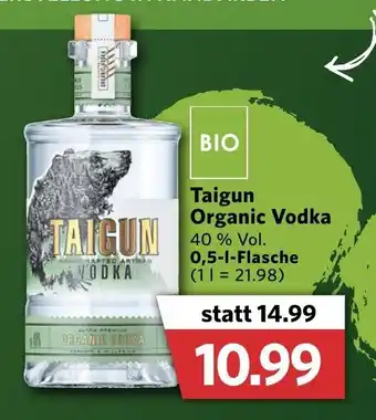 Combi Taigun Organic Vodka 0,5l Angebot