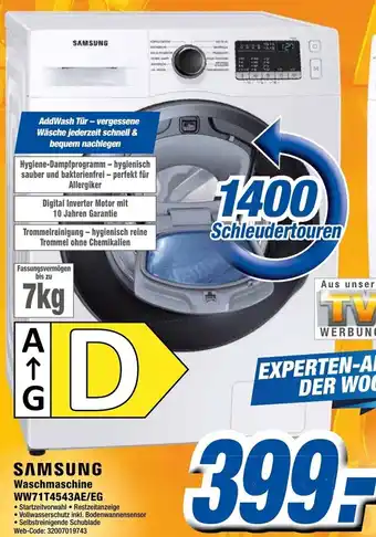 K+B Expert Samsung Waschmaschine WW71T4543AE/EG Angebot