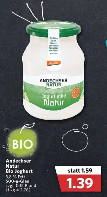 Combi Andechser Natur Bio Joghurt 500g Angebot