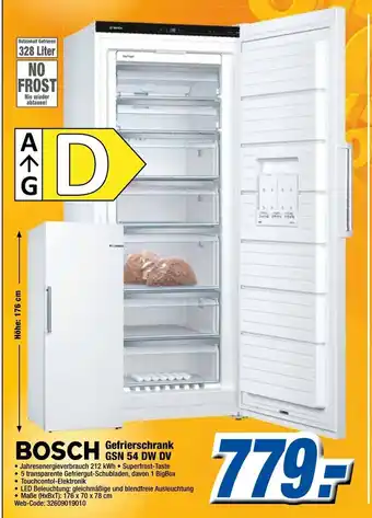K+B Expert Bosch Gefrierschrank GSN54DWDV Angebot