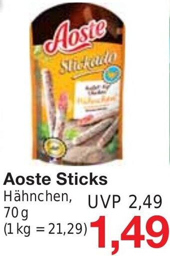 Wiglo Wunderland Aoste Sticks Hähnchen 70 g Angebot