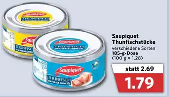 Combi Saupiquet Thunfischstücke 185g Dose Angebot