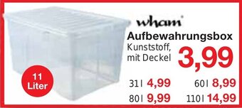 Wiglo Wunderland wham Aufbewahrungsbox 11 Liter Angebot