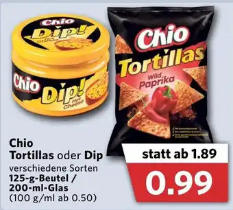 Combi Chio Tortillas oder Dip 125g Beutel 200ml Angebot