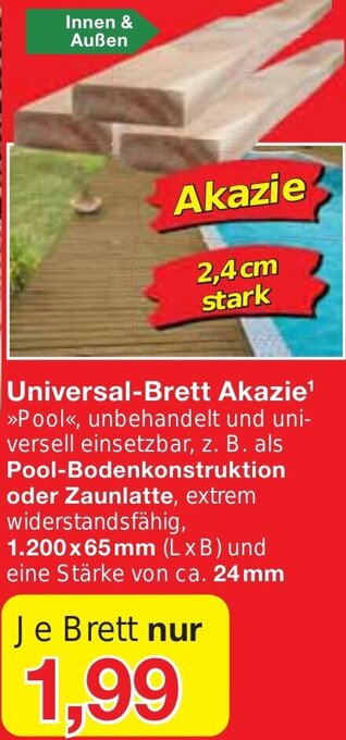 Wiglo Wunderland Universal-Brett Akazie Angebot