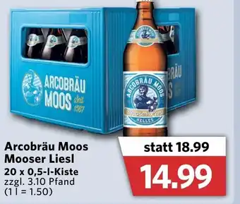 Combi Arcobräu Moos Mooser liesl 20 x 0,5l Angebot