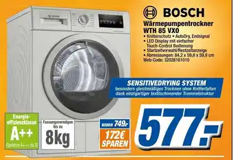 K+B Expert Bosch Wärmepumpentrockner WTH 85 VX0 Angebot