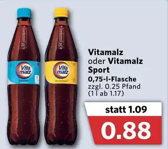 Combi Vitamalz oder Vitamalz Sport 0,75l Flasche Angebot