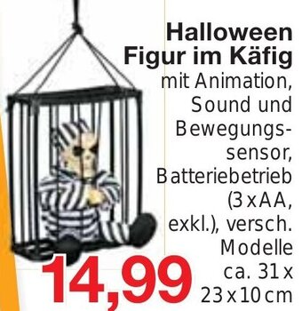 Wiglo Wunderland Halloween Figur im Käfig Angebot