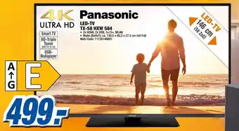 K+B Expert Panasonic LED TV TX 58 HXW 584 Angebot