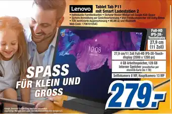 K+B Expert Lenovo Tablet Tab P11 mit Smart Ladestation 2 Angebot