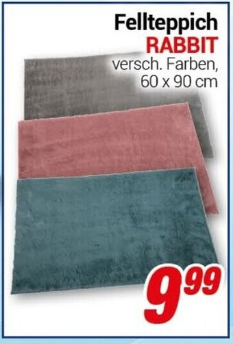 CENTERSHOP Fellteppich RABBIT Angebot