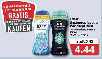 Combi Lenor Unstoppables oder Wäscheparfüm 15WL Angebot