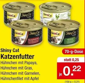 Zimmermann Shiny Cat Katzenfutter 70g Angebot