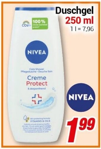 CENTERSHOP NIVEA Duschgel 250 ml Angebot