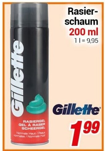 CENTERSHOP Gillette Rasierschaum 200 ml Angebot