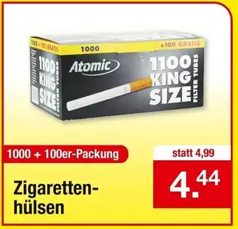 Zimmermann Zigarettenhülsen Angebot