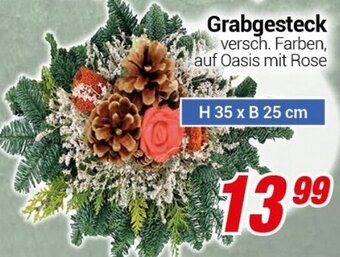 CENTERSHOP Grabgesteck H 35 x B 25 cm Angebot