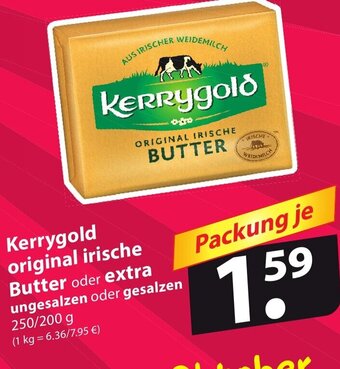 Famila Nord Ost Kerrygold original irische Butter oder extra ungesalzen oder gesalzen 250/200g Angebot