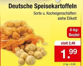 Zimmermann Deutsche Speisekartoffeln 4kg Beutel Angebot