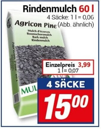 CENTERSHOP Agricon Pine Rindenmulch 60 L Angebot