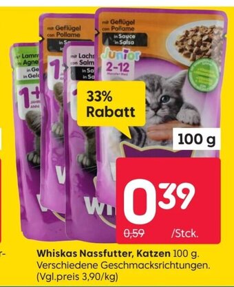 Rusta Whiskas Nassfutter, Katzen 100 g Angebot