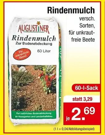 Zimmermann Rindenmulch 60 L Angebot