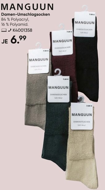 Galeria MANGUUN Damen-Umschlagsocken Angebot