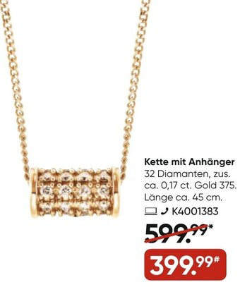 Galeria VANDENBERG Kette mit Anhänger Angebot