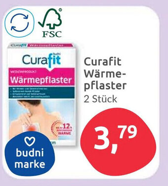 Budni Curafit Wärmepflaster 2 Stück Angebot