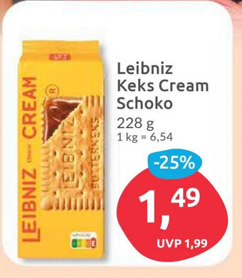 Budni Leibniz Keks Cream Schoko 228 g Angebot