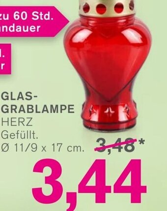 KODi GLAS-GRABLAMPE HERZ Angebot