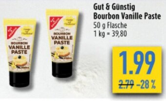 diska Gut & Günstig Bourbon Vanille Paste 50 g Flasche Angebot