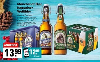 Logo Getränkemarkt Mönchshof Bier, Kapuziner Weißbier 20*500ml Angebot