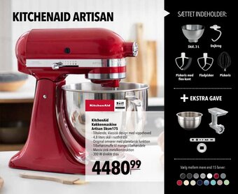 CITTI Markt KitchenAid Køkkenmaskine Artisan 5ksm175 Angebot