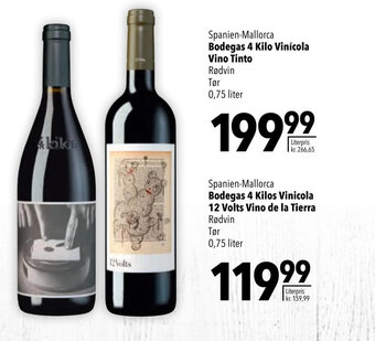 CITTI Markt Bodegas 4 Kilo Vinícola Vino Tinto Tør 0,75 liter Angebot