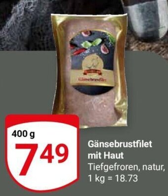 Globus Gänsebrustfilet mit Haut Tiefgefroren, natur, 400g Angebot