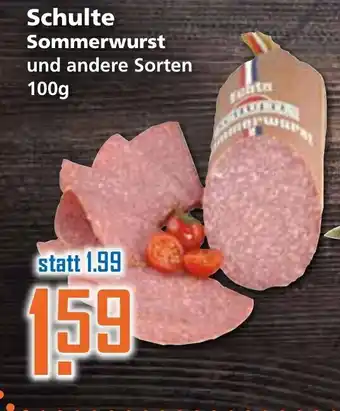 Klaas und Kock Schulte sommerwurst 100g Angebot