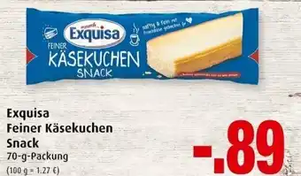 Markant Exquisia feiner Käsekuchen Snack 70g Angebot