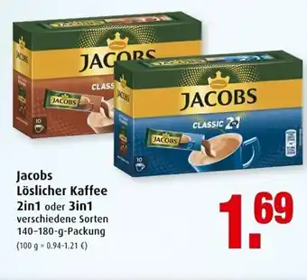 Markant Jacobs löslicher kaffee 2in1 oder 3in1 Angebot