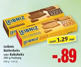 Markant Leibniz Butterkeks oder Kakokeks 200g Angebot